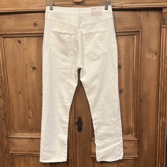 Agolde Riley High Rise Straight Crop Jeans - Picture 5 of 7